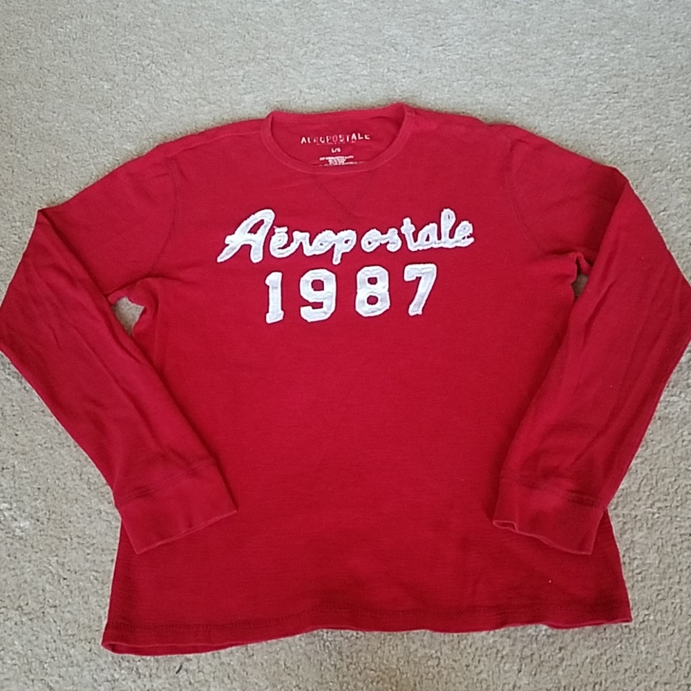 Aeropostale Red Long Sleeve Shirt for men